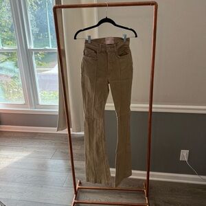 REVICE DENIM Tan Flare Jeans